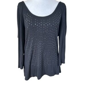 Calvin Klein Embellished Jersey Black SZ L